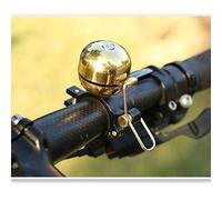 System-S Unisex - Campanello per bicicletta adulto dorato standard