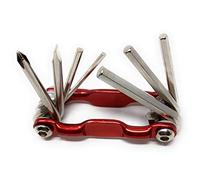 SYSTEM-S Unisex - Kit di Attrezzi per Adulti, Colore Rosso