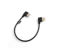 SYSTEM-S USB 2.0 Tipo a Maschio a 90 ° Gradi ad angolare Sinistro a USB 2.0 Tipo a Maschio a 90 ° Gradi ad angolare Sinistro Cavo di Ricarica Dati Cavo Cavo di prolunga 27 cm