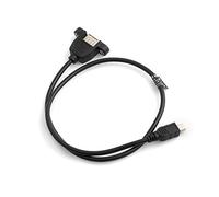SYSTEM-S USB 2.0 tipo a Panel Mount cavo adattatore cavo mini USB maschio a USB Tipo A femmina con vite Nuts 50 cm