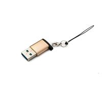 SYSTEM-S USB 3.1 Adattatore Tipo C Presa A 3.0 a Spina Schlaufe 5 Gbit / S 100W