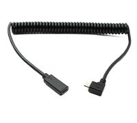 SYSTEM-S USB 3.1 Cavo 180 CM Tipo C Presa A 2.0 Micro B Spina Spirale Angolo