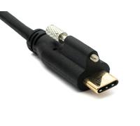 Cavo USB 3.1 Da 2 M Tipo C Maschio A Femmina Con Adattatore A Vite In Nero