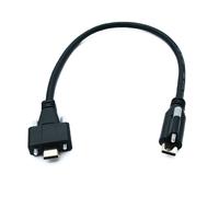 SYSTEM-S USB 3.1 Generation 2 Cavo 30 CM Tipo C Spina A Singolo Doppio Screw