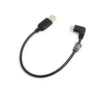 System-S USB 3.1 Tipo C 90° connettore angolare a USB 2.0 A, Cavo di Ricarica, Cavo Adattatore 27 cm