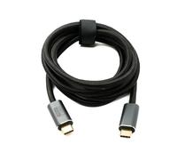 SYSTEM-S USB 3.2 Gen 2 2 m Cavo Tipo C Maschio a Maschio Intrecciato 20 Gbps