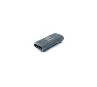SYSTEM-S USB 3.2 Generation 2 Adattatore Tipo C Presa A Presa 100W IN Grigio