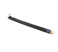 System-S USB4 10 cm cavo tipo C maschio a maschio angolo piatto 40 Gbps 240 W USB 4.0 cavo adattatore