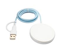 SYSTEM-S Wireless Charger 15 W Stazione di Ricarica Cavo 100 cm USB 3.1 Tipo ...