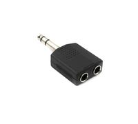 System-S Y Audio Adapter Stereo TRS 6,35 mm Jack maschio a 2 X femmina 1/4" splitter cavo