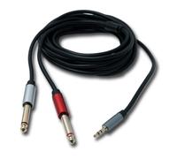 Cavo Audio SYSTEM-S Y 5 M Stereo TRS 3,5 Mm Spina A 2X 6,35 Mm Jack TS