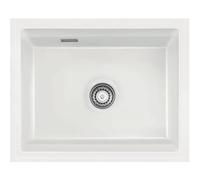 Systemceram Lavello sottopiano KeraDomo Kara 50 U, funzionamento manuale standard Groenlandia 12 (lucido)