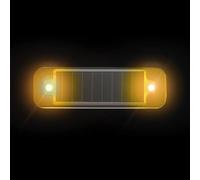 Système d'alarme de voiture alimentée par le soleil, Ultra mini avertissement solaire Flashfor Motocyclettes SUV camion véhicule conduite nocturne (Giallo, 1 confezione)