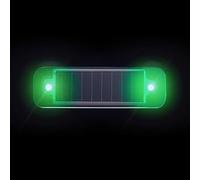 Système d'alarme de voiture alimentée par le soleil, Ultra mini avertissement solaire Flashfor Motocyclettes SUV camion véhicule conduite nocturne (verde, 1 confezione)