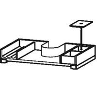 Système d'ameublement Duravit, adapté à une largeur de caisson de 610 mm, avec découpe pour siphon Position à gauche, UV9825L7878, UV9825L7878, Colorazione: acero massiccio