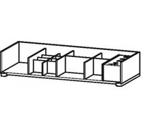 Système d'ameublement Duravit pour largeurs de caisson de 950 mm, sans découpe pour siphon, UV992707878, UV992707878, Colorazione: acero massiccio