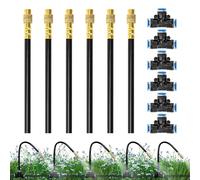 Système d'irrigation de Jardin - Tête De Pulvérisateur Brùmisateur Réglable En Laiton | Buses De Pulvérisation En Cuivre | Arroseurs Universels Courbés Et Pliables Pour Système D'arrosage Automatique