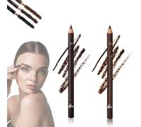 Systemous - Systemous Eyeliner, Systemouss 24 Hr Waterproof Eyeliners Duo Sharpenable Eye Penci, 2 in 1 Eyeliner and Eyebrow Pencil, No Smudging, Fading, Smooth and Easy (Dark Brown+Brown, 2 pcs)