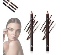 Systemous - Systemous Eyeliner, Systemouss 24 Hr Waterproof Eyeliners Duo Sharpenable Eye Penci, 2 in 1 Eyeliner and Eyebrow Pencil, No Smudging, Fading, Smooth and Easy (Dark Brown, 2 pcs)