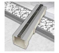 Systems Di Drenaggio A Trincea Per Esterni Con Base In SMC, Canale Di Drenaggio E Scarico A Pavimento Per Lo Scarico Delle Acque Reflue, Resistente Alla Deformazione(100x32x30cm/39.4x12.6x11.8in)