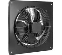 SYSTERM - Ventilatore da parete con cuscinetti a sfera, ventilatore industriale in acciaio per funzionamento continuo, dimensioni: 200, 250, 300, 350, 400, 450 mm (aRok 350 mm; 2450 m3/h)
