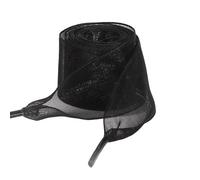 SYSUII 3 paia di lacci in organza, 60-180 cm, universali, per scarpe sportive, per il tempo libero, nastro di raso piatto, Nero , 180