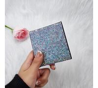 SYSUII Portasigarette in acciaio inox, con strass, per 10 sigarette, da donna, con brillantini, per sigarette, per sigarette, per sigarette