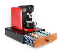 SYSYLY Cassetto porta cialde caffè,Contenitore Cassetto Porta Capsule e Cialde caffè.