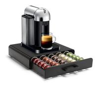 SYSYLY Porta Capsule da Caffè per Capsules Vertuoline,Cassetto per Cialde in Metallo, Supporto per Cilde di Caffè, Nero.