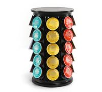 SYSYLY Porta Cialde per Caffè Compatibile Con Cialde Dolce Gusto,Supporte Capsule per 40 Capsules，Girevole a 360° e Antiscivolo, Colore Nero.