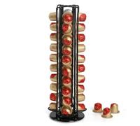 SYSYLY Portacapsule metallico verticale per 40 capsule, nero.