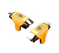 Sytaun Pulsanti Portatili in Metallo 2 Pezzi F01 Giochi Mobili Sparatutto Controller Controller Gamepad per PUBG Giallo