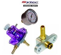 Sytec Regolatore di Pressione Del Carburante Regolabile Kit + Controllo Per