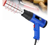 SYTEH Pistola termoretraibile for capsule di vino in PVC, macchina for sigillare l'avvolgimento di bottiglie di vino da 1600 W 50 mm, display LCD e controllo della temperatura 40-600 ℃, due velocità