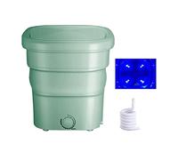 SYTH 11L capacità Mini Lavatrice Pieghevole,Lavatrice Portatile Pulizia ad ultrasuoni con Ozono e Sterilizzazione a Raggi Blu, per Viaggi in Casa, Appartamenti (Color : Green)