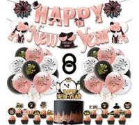 SYTTNUM New Year Set di Decorazioni,Decorazione Buon Anno 2025,Decorazioni per Capodanno,Happy New Year 2025 Capodanno Decorazioni Set per Feste