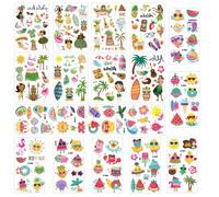 SYTTNUM Tatuaggi Glitter per Bambini Tatuaggi, Temporaneo Tropicale Tatuaggi per Bambini Set, Adesivi per Attività di Festa di Compleanno Spiaggia Estiva Forniture