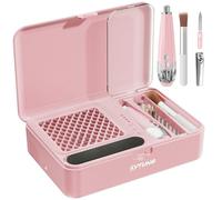 SYTUNG Kit elettrico per trapano per unghie, con ventaglio per unghie, con panno filtrante riutilizzabile, kit portatile per unghie per smalto acrilico, salone e casa