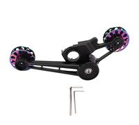 SYUULCOI Tendicatena per Bici Pieghevole, Lega di Alluminio Resistente e Materiale in Acciaio POM, Denti da 10T per la Sostituzione del Deragliatore Posteriore, per Bicicletta a (Multi colore)