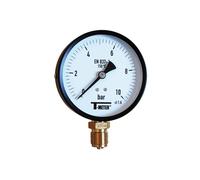 Syveco 1619008 Serie 1619 - Alloggiamento in acciaio per indicatore di pressione, secco, radiale, 1/2" BSP, diametro 100 mm, 0/25 bar