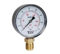 Syveco 1644008 Serie 1644 - Manometro in ABS, per secco, radiale, 1/2" BSP, diametro 80 mm, 0/25 bar