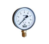 Syveco 1645006 Serie 1645 ABS Box indicatore di pressione, secco, radiale, 1/2" BSP, diametro 100 mm, 0/10 bar