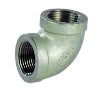 Syveco 2001008 Serie 2001 - Raccordi in acciaio INOX modellati, gomito 90°, femmina/femmina, PN20, 1-1/2" x 1-1/2"