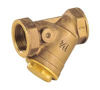 Syveco 203010 Serie 203 - Filtro in bronzo, cartuccia in acciaio inossidabile, filettatura BSP, PN16, rete 3/10°, 2-1/2" x 2-1/2"