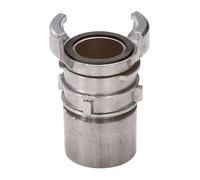 Syveco 2424020 Serie 2424 - Raccordi simmetrici in acciaio inox 316, guarnizione FKM, 1/2 BSP con serratura, 3/4" BSP
