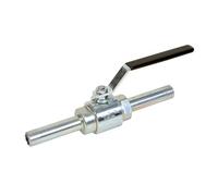 Syveco 719032 Serie 719 - Valvola a sfera con raccordi L100 mm, 2 pezzi, SECU FEU, ATEX, M32 BW