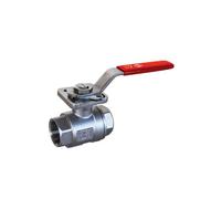 Syveco 733005 Serie 733 - Rubinetto a sfera, 2 pezzi, PN63, un Platino ISO, ACS, 3/4" BSP