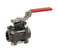 Syveco 737008 Serie 737 - Rubinetto a sfera, 3 pezzi, PN63, un Platino ISO, ATEX, portata 1" 1/2 BSP