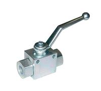Syveco 799002 Serie 799 - Set di 2 rubinetti a sfera FF BSP in acciaio, PN500, alta pressione, 1/4" BSP