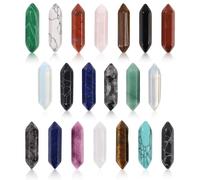 Syvory 20 Pezzi Set di Pietre preziose esagonali Naturali, Cristalli curativi, Pietre per Meditazione Reiki,Cristalli Naturali per Decorazioni spirituali, Regali esoterici e Gioielli Fai da Te